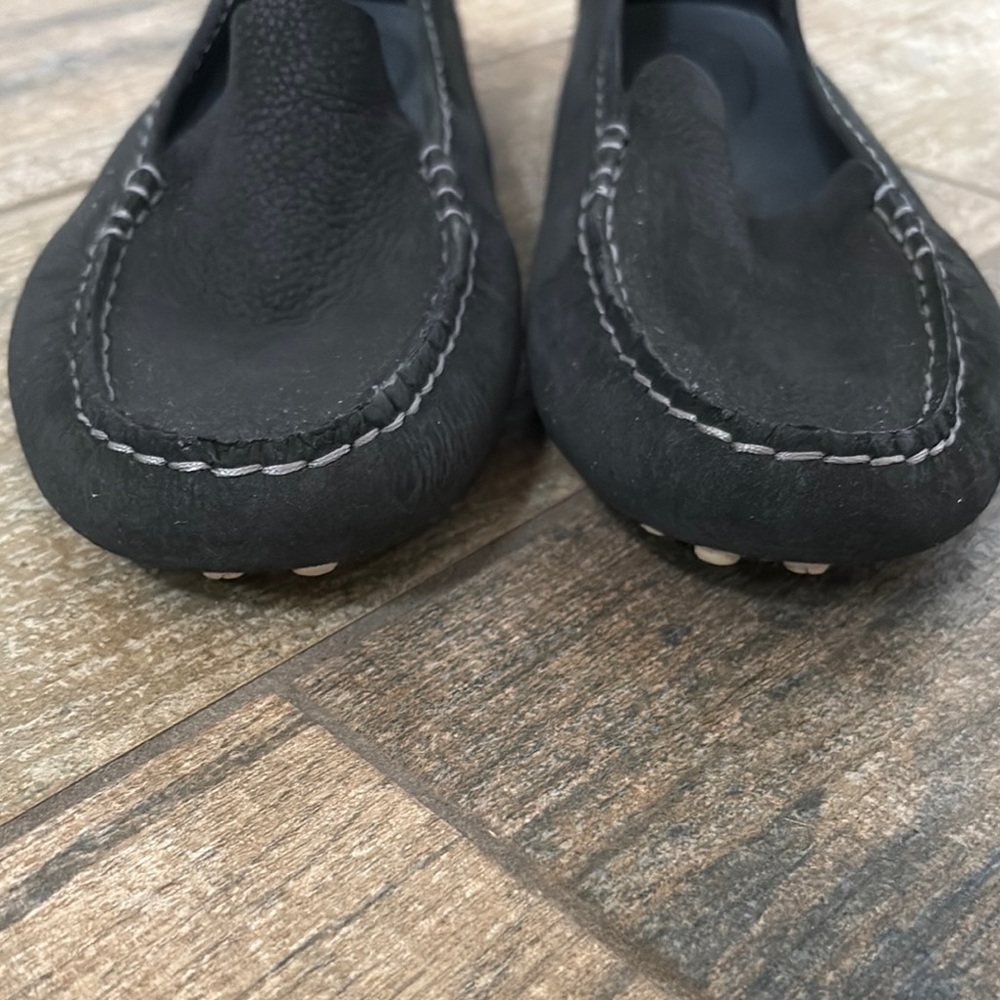 Ladies Sperry Black Leather Loafers EUC - Picture 2 of 8